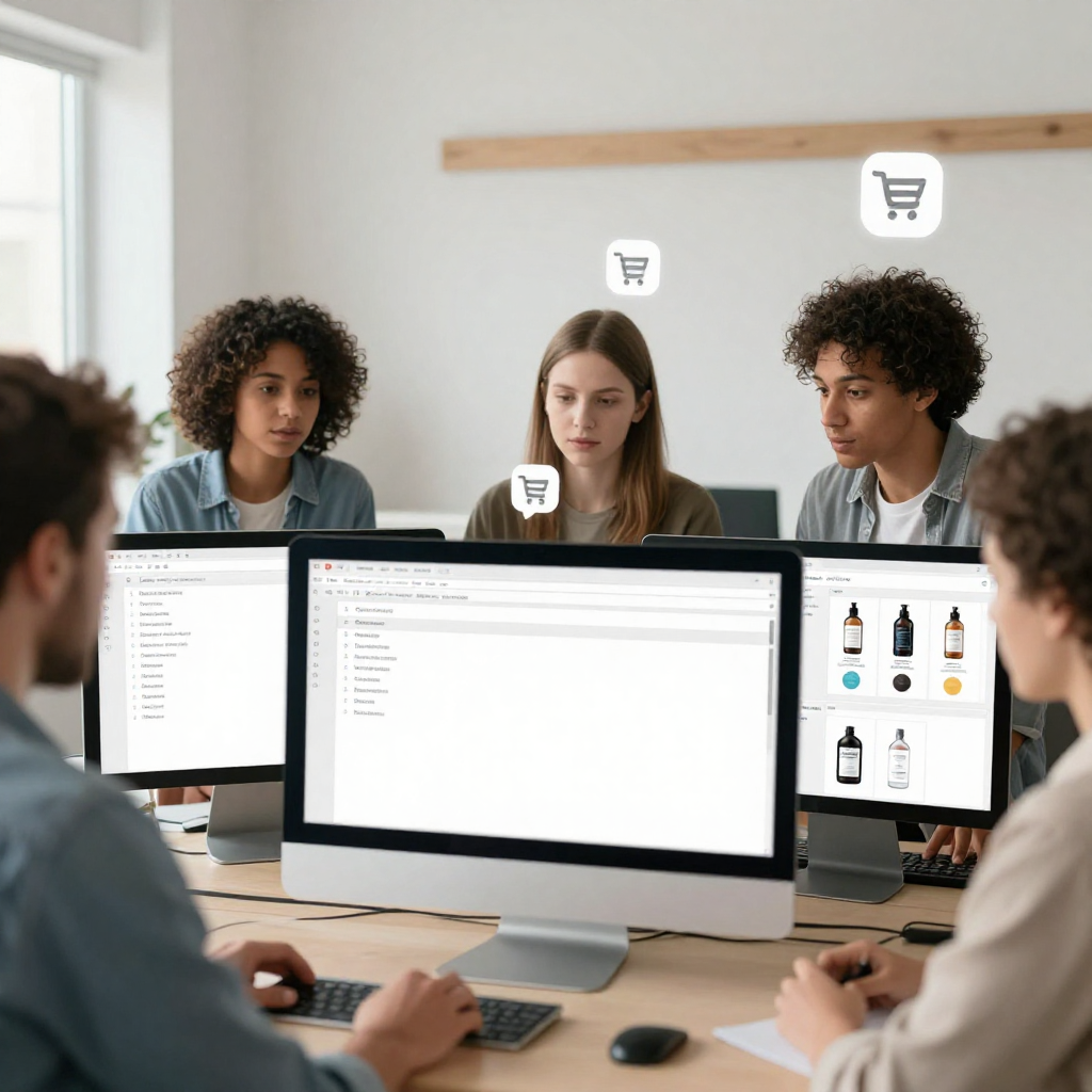 Ons team werkt aan e-commerce ondersteuning projecten
